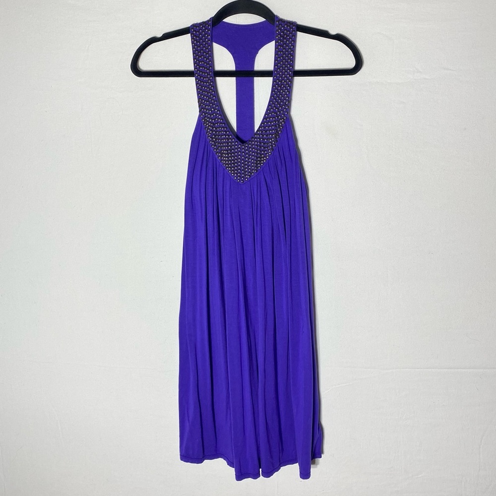 Vintage Y2K Victoria’s Secret Purple Sleeveless Mini Dress Going Out Top XS